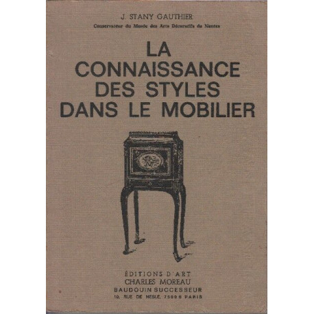 La connaissance des styles dans le mobilier
