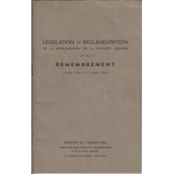 Legislation et reglementation de la reorganisation de la propriete...