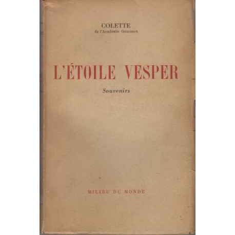 L'etoile vesper souvenirs