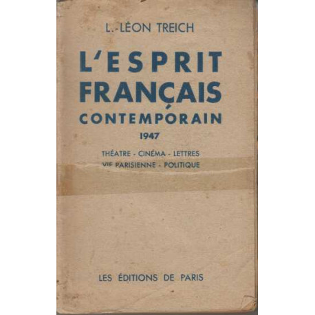 L'esprit francais contemporain 1947