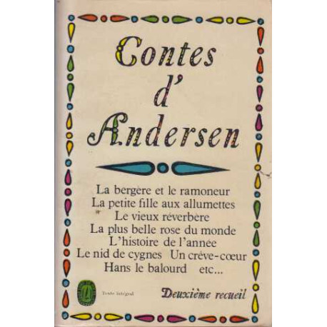 Contes d'Andersen deuxieme recueil