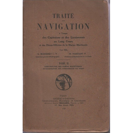 Traite de navigation a l'usage des capitaines et des lieutenants...