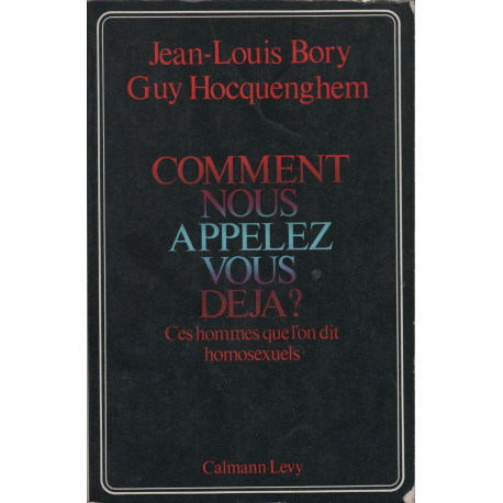 Comment nous appelez vous deja