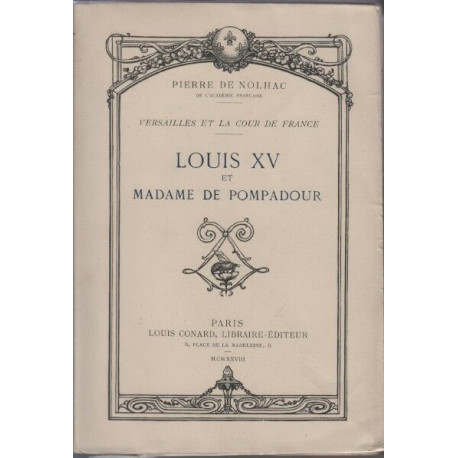 Louis XV et madame de pompadour