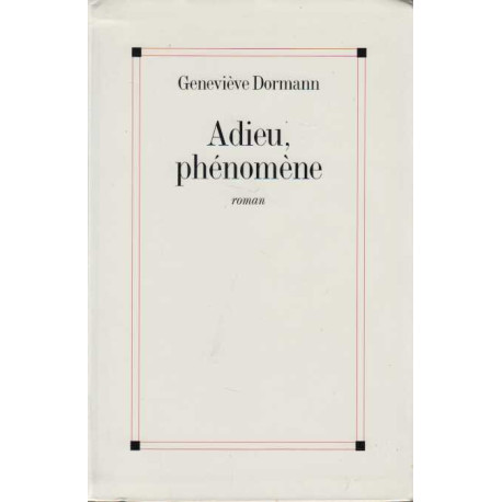 Adieu phénomène