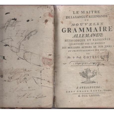 Le maitre de la langue allemande ou nouvelle grammaire allemande