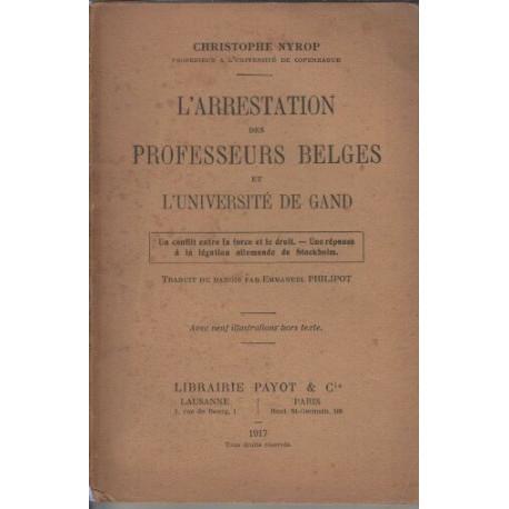 Arrestation des professeurs belges et l'Université de Gand