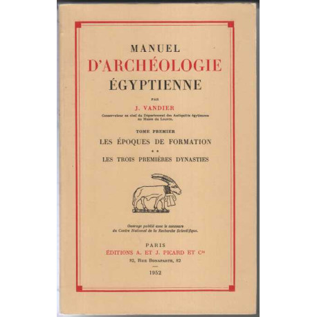Manuel d'archeologie egyptienne tome premier les epoques de...