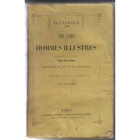 Les Vies des hommes illustres tome 3