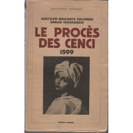 Le proces des cenci 1599