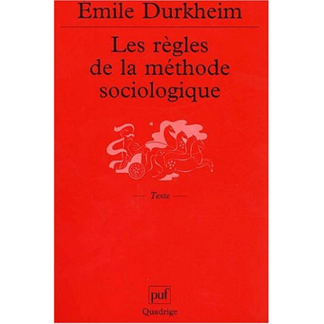 Les Règles de la méthode sociologique