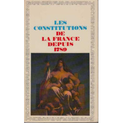 Les constitutions de France depuis 1789