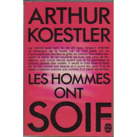 Les hommes ont soif