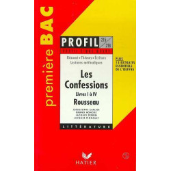 Les confessions (1765-1770) rousseau. livres 1 à 4