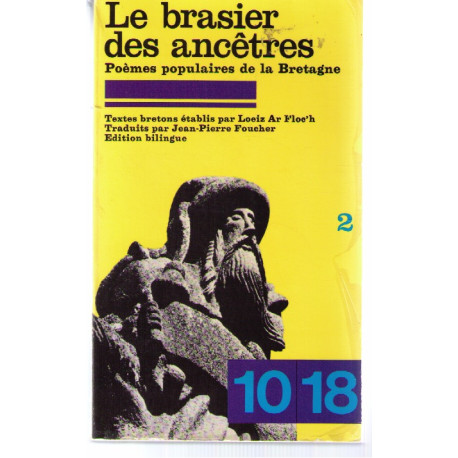 Le brasier des ancetres poemes populaires de la bretagne tome 2