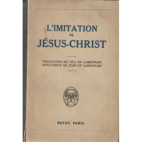L'imitation de Jesus
