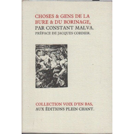 Choses et gens de la bure et du borinage