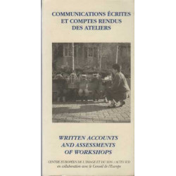Communications ecrites et comptes rendus ateliers arles 10-14 juin...