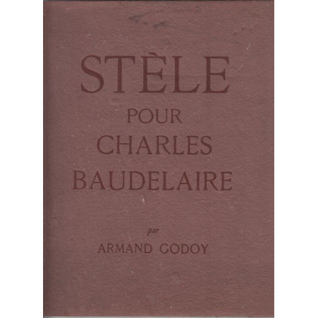 Stèle pour charles baudelaire