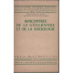 Rencontres de la geographie et de la sociologie