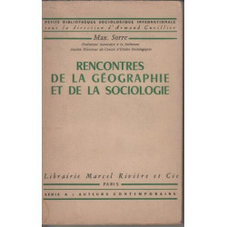 Rencontres de la geographie et de la sociologie