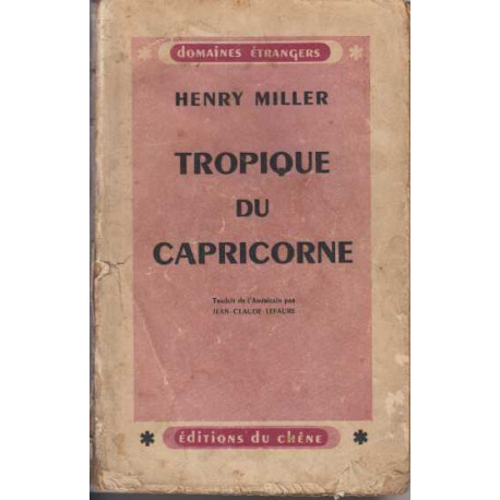 Tropique du capricorne