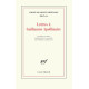 Lettres a Guillaume Apollinaire