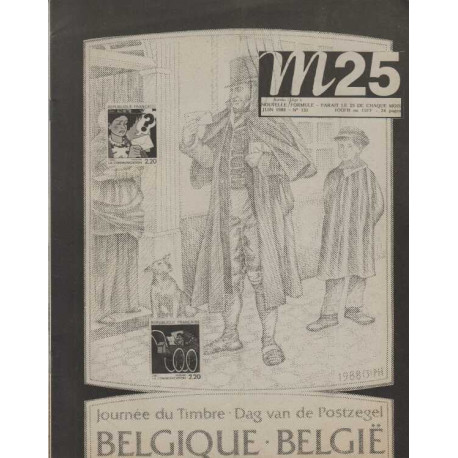 25 mensuel numero 131 juin 1988 journee du timbre belgique