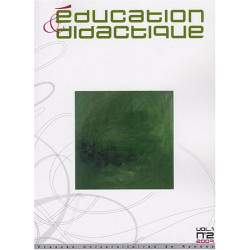 Education et didactique N° 2 Volume 1