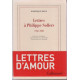 Lettres à Philippe Sollers (1958-1980)