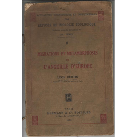 Migrations et metamorphoses de l'anguille d'europe