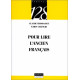 Pour Lire Ancien Francais