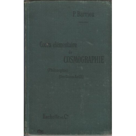 Cours elementaire de cosmographie