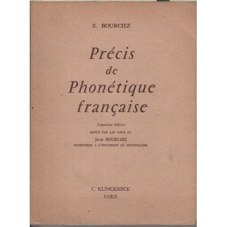Precis historique de phonetique francaise