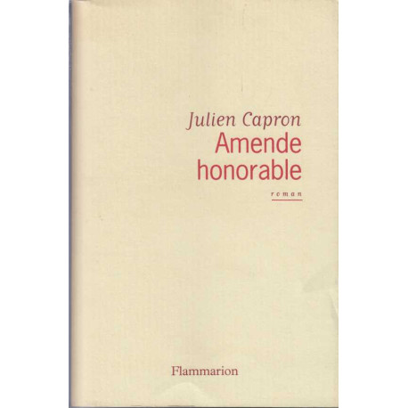 Amende honorable