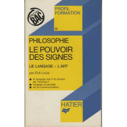 Le pouvoir des signes. le langage l'art