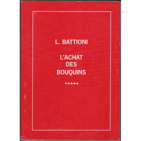 L'achat des bouquins