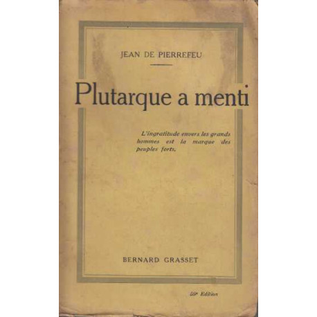 Plutarque a menti