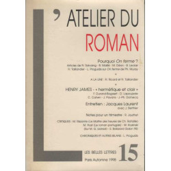 L'atelier du roman numéro 15 automne 1998