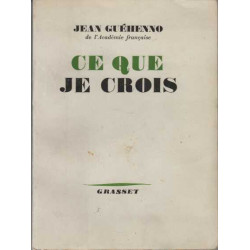 Ce que je crois
