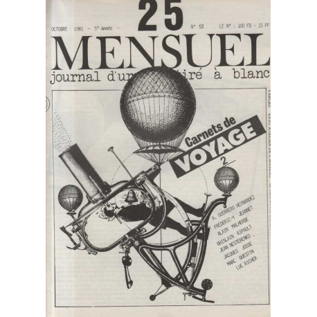25 mensuel numero 53 octobre 1981 carnets de voyage 2