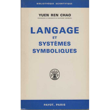 Langage et systemes symboliques