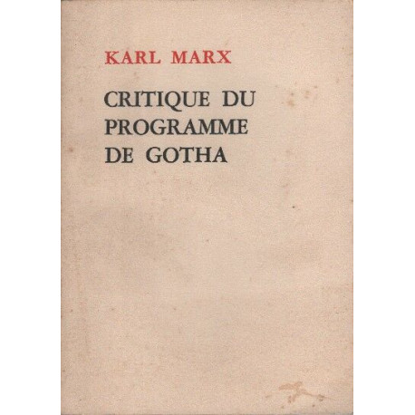 Critique du programme de gotha