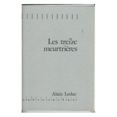 Les treize meurtrieres