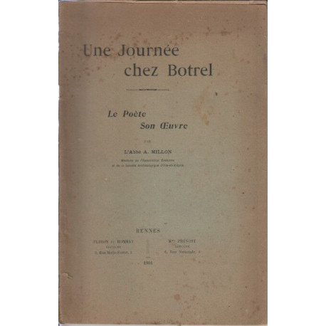 Une journee chez Botrel le poete son oeuvre