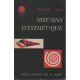Notions d'esthetique