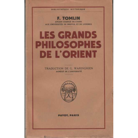 Les grands philosophes de l'orient