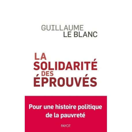 La Solidarité des éprouvés: Une histoire politique de la pauvreté