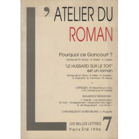 Atelier du roman 7