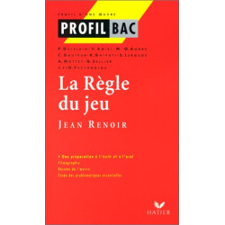 Profil d'une oeuvre : La règle du jeu Jean Renoir : étude filmique